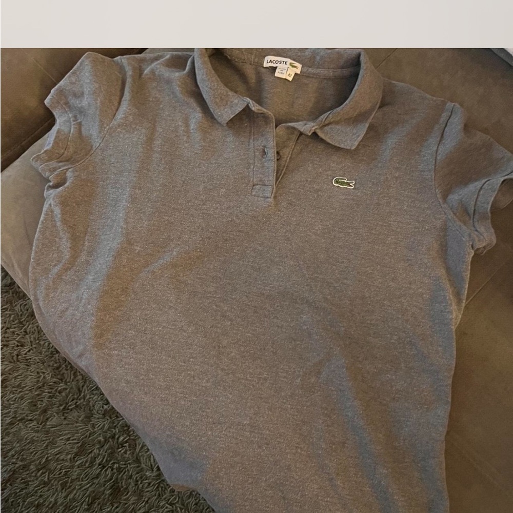 Lacoste Heather Gray Polo
